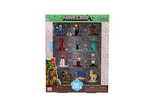 JADA MINECRAFT NANO METALFIGS SERIES 17 FIGURA FUNDIDA A PRESIÓN 12 UNIDADES INCLUYE STEVE ALEX DIAMOND ARMOR ZOMBIE Y MÁS - 2