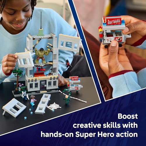 LEGO MARVEL SPIDERMAN VS HULK EPIC CLASH JUGUETE DE CONSTRUCCIÓN DE SUPERHÉROES PARA NIÑOS Y NIÑAS A PARTIR DE 8 AÑOS - 4