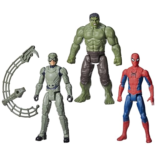 MARVEL SPIDERMAN BRAND NEW DAY TITAN SERIES SPIDERMAN HULK MARVELS SCORPION FIGURA DE ACCIÓN PAQUETE DE 3 JUGUETES Y FIGURAS - 1
