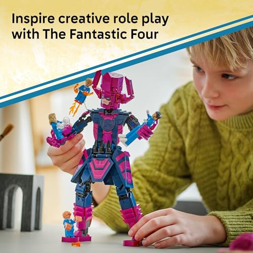 LEGO MARVEL LOS 4 FANTÁSTICOS CONTRA GALACTUS FIGURA DE CONSTRUCCIÓN JUGUETE DE CONSTRUCCIÓN DE SUPERHÉROES 4 MINIFIGURAS - 5