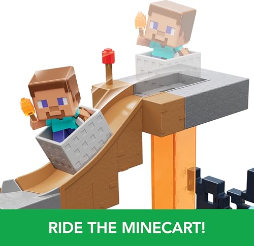 MATTEL MINECRAFT MINI MODE PLAYSET SET RISE OF THE WARDEN CON 2 MINIS INCLUYENDO FIGURAS DE STEVE Y WARDEN Y CÓDIGO DLC - 4