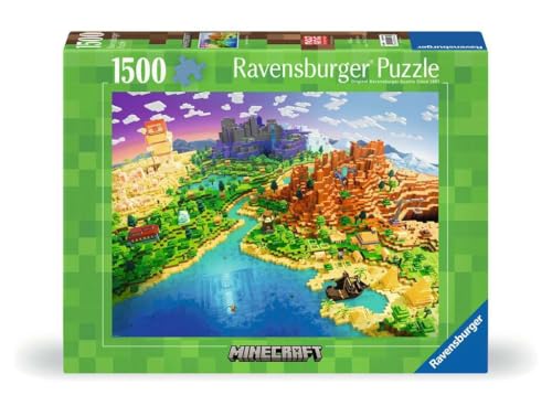 RAVENSBURGER WORLD OF MINECRAFT 12000433 ROMPECABEZAS DE 1500 PIEZAS PARA ADULTOS HERRAMIENTAS HECHAS A MANO FABRICADO - 1