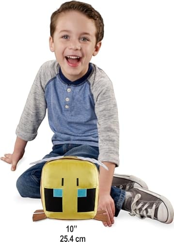 MATTEL MINECRAFT CUUTOPIA BEE MUÑECO DE ALMOHADA REDONDEADO SUAVE DE 10 PULGADAS JUGUETE COLECCIONABLE INSPIRADO - 2