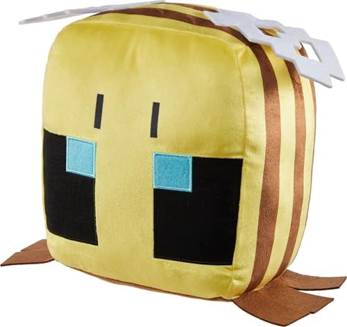 MATTEL MINECRAFT CUUTOPIA BEE MUÑECO DE ALMOHADA REDONDEADO SUAVE DE 10 PULGADAS JUGUETE COLECCIONABLE INSPIRADO - 3