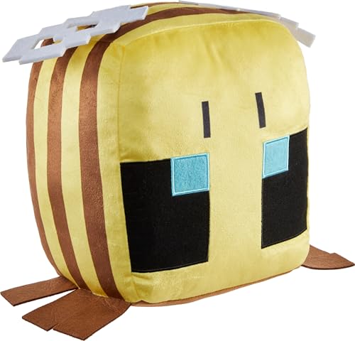 MATTEL MINECRAFT CUUTOPIA BEE MUÑECO DE ALMOHADA REDONDEADO SUAVE DE 10 PULGADAS JUGUETE COLECCIONABLE INSPIRADO - 4