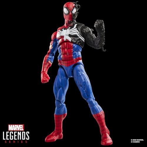 MARVEL LEGENDS SERIES SECRET WARS SPIDERMAN DISFRAZ DE ALIEN RETRO COMICS FIGURA DE ACCIÓN COLECCIONABLE DE 6 PULGADAS - 6