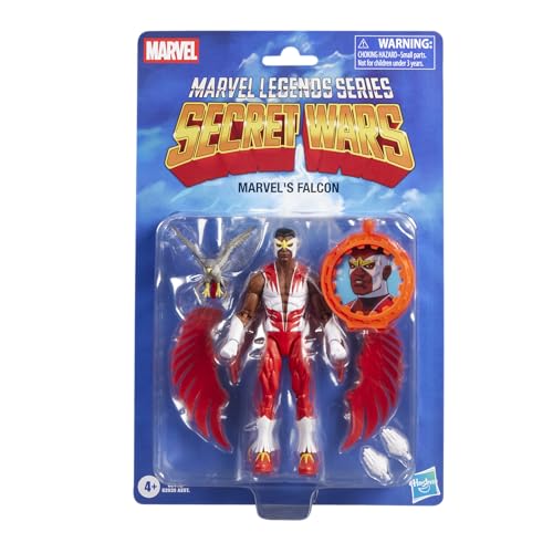 MARVEL LEGENDS SERIES SECRET WARS FALCON RETRO CAPTAIN AMERICA COMICS FIGURA DE ACCIÓN COLECCIONABLE DE 6 PULGADAS - 1