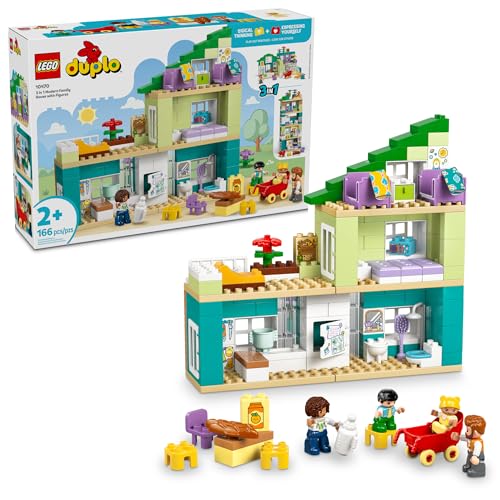 LEGO DUPLO TOWN CASA FAMILIAR MODERNA 3 EN 1 CON FIGURAS JUGUETE DE CONSTRUCCIÓN CONJUNTO DE JUEGO DE APRENDIZAJE PARA NIÑOS - 1