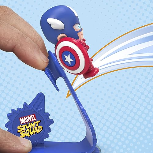 MARVEL STUNT SQUAD TOWER SMASH PLAYSET CAPITÁN AMÉRICA VS THANOS FIGURAS DE ACCIÓN DE SUPERHÉROES DE 15 PULGADAS JUGUETES - 4