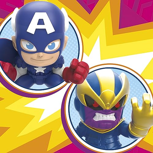 MARVEL STUNT SQUAD TOWER SMASH PLAYSET CAPITÁN AMÉRICA VS THANOS FIGURAS DE ACCIÓN DE SUPERHÉROES DE 15 PULGADAS JUGUETES - 6