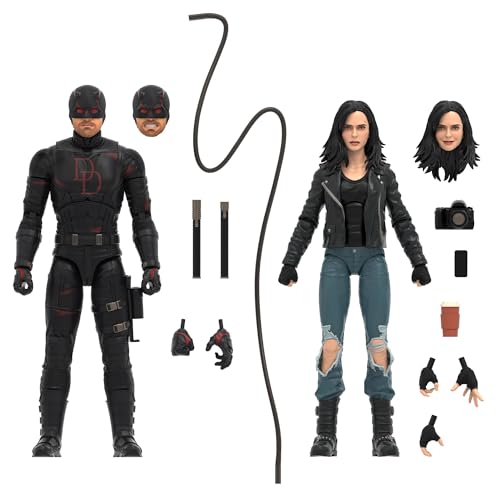 MARVEL LEGENDS SERIES DAREDEVIL BORN AGAIN DAREDEVIL JESSICA JONES 2 FIGURAS DE ACCIÓN COLECCIONABLES DE 6 PULGADAS - 1
