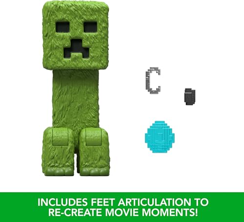 MATTEL MINECRAFT JUEGO DE FIGURAS DE ACCIÓN Y ACCESORIOS PERSONAJE COLECCIONABLE DE CREEPER DE 4 PULGADAS INSPIRADO - 4