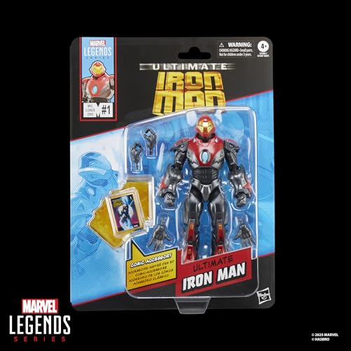 SERIE MARVEL LEGENDS ULTIMATE IRON MAN FIGURA DE ACCIÓN COLECCIONABLE DE 6 PULGADAS INSPIRADA EN CÓMICS CON ACCESORIO - 4