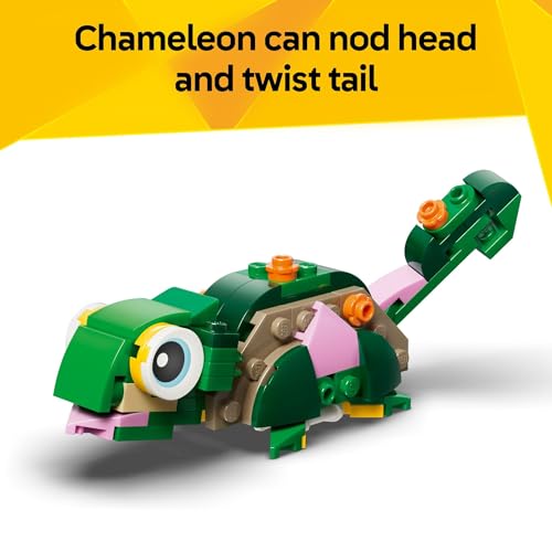 LEGO CREATOR 3 EN 1 TORTUGA CON UNA FLOR DE NENÚFAR JUGUETE DE CONSTRUCCIÓN PARA NIÑAS Y NIÑOS LOS NIÑOS CONSTRUYEN - 5