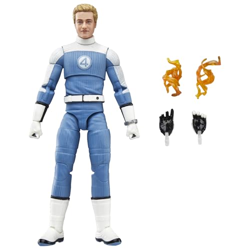 MARVEL LEGENDS SERIES JOHNNY STORM THE FANTASTIC FOUR FIRST STEPS MOVIE COLLECTIBLE FIGURA DE ACCIÓN DE 6 PULGADAS - 1