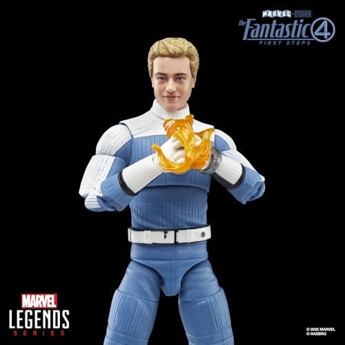 MARVEL LEGENDS SERIES JOHNNY STORM THE FANTASTIC FOUR FIRST STEPS MOVIE COLLECTIBLE FIGURA DE ACCIÓN DE 6 PULGADAS - 3