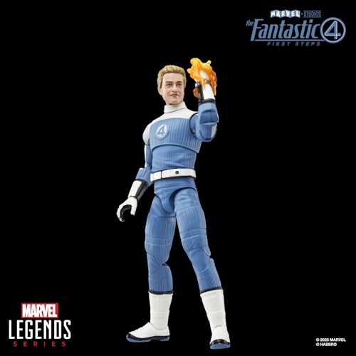 MARVEL LEGENDS SERIES JOHNNY STORM THE FANTASTIC FOUR FIRST STEPS MOVIE COLLECTIBLE FIGURA DE ACCIÓN DE 6 PULGADAS - 5