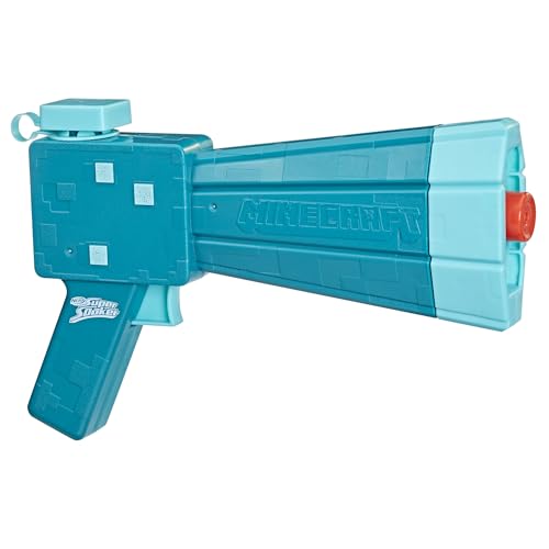 NERF SUPER SOAKER MINECRAFT GLOW SQUID WATER BLASTER MINECRAFT DUNGEONS SQUID MOB JUGUETE DE AGUA AL AIRE LIBRE JUEGOS AL - 1