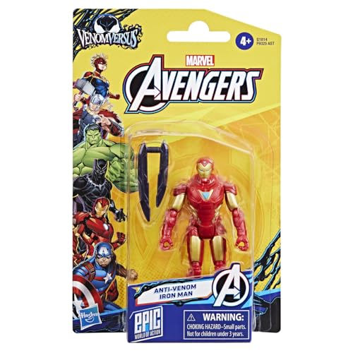 MARVEL AVENGERS VENOMVERSUS EPIC WORLD OF ACTION FIGURA Y ACCESORIO DE IRON MAN JUGUETE DE SUPERHÉROE DE 4 PULGADAS 39 IN - 2