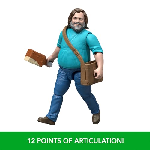 MATTEL MINECRAFT JUEGO DE FIGURAS DE ACCIÓN Y ACCESORIOS PERSONAJE COLECCIONABLE DE STEVE POSABLE DE 4 PULGADAS INSPIRADO - 5
