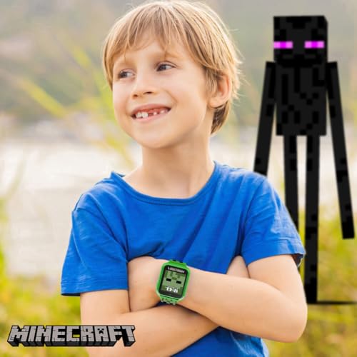 MINECRAFT RELOJ INTELIGENTE PARA NIÑOS RELOJ INTERACTIVO CON PANTALLA LED CON 10 CARAS DE RELOJ PERSONALIZADAS JUEGOS CÁMARA - 5
