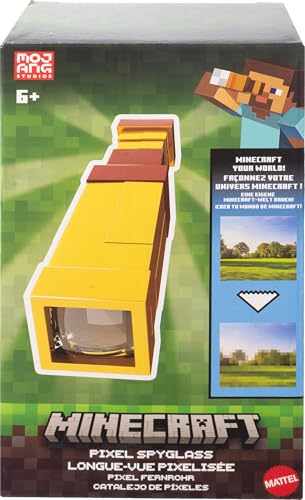 MATTEL MINECRAFT PIXEL SPYGLASS JUGUETE CON LENTE DE VISIÓN PIXELANTE ACCESORIO DE TAMAÑO INFANTIL PARA JUEGOS DE ROLES - 6