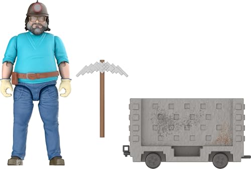 MATTEL MINECRAFT JUEGO DE FIGURAS DE ACCIÓN ESCAPE EXPLOSIVO EN VAGONETA CON STEVE DE 4 PULGADAS Y ACCESORIOS DE MINERÍA - 1