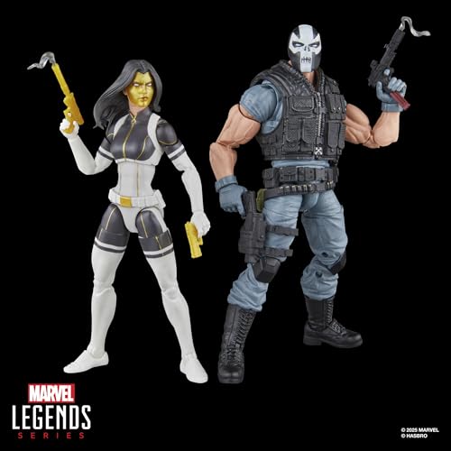 MARVEL LEGENDS SERIES MADAME MASQUE CROSSBONES MARVEL SUPERVILLAINS COMICS COLECCIONABLES PAQUETE DE 2 FIGURAS DE ACCIÓN - 7