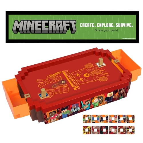 MINECRAFT ARCADE AIR HOCKEY NETHER SERIE CORE JUEGO DE MESA MOTORIZADO DE 17 PULGADAS SONIDOS ICÓNICOS JUGUETE COLECCIONABLE - 3