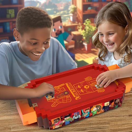 MINECRAFT ARCADE AIR HOCKEY NETHER SERIE CORE JUEGO DE MESA MOTORIZADO DE 17 PULGADAS SONIDOS ICÓNICOS JUGUETE COLECCIONABLE - 4