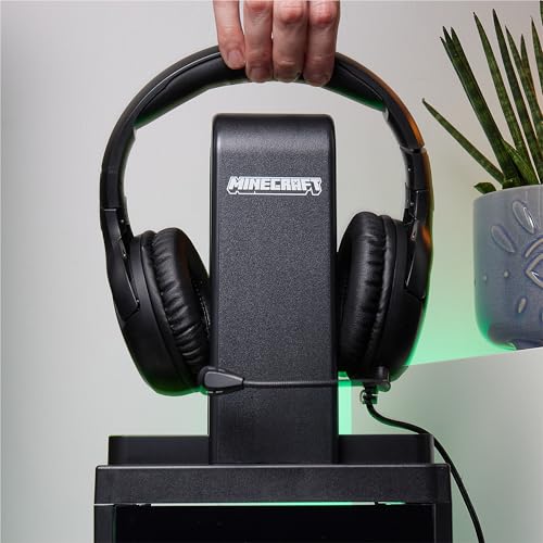 NUMSKULL OFFICIAL MINECRAFT LED LIGHT GAMING LOCKER CONTROLLER HOLDER HEADSET STAND FOR PS4PS5 XBOX SERIES XS MULTIPLE LED - 5