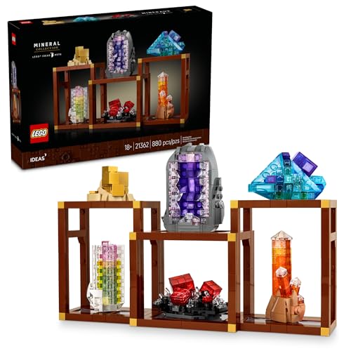 LEGO IDEAS MINERAL COLLECTION JUEGO DE CONSTRUCCIÓN PARA ADULTOS A PARTIR DE 18 AÑOS DECORACIÓN DE DORMITORIO U OFICINA - 1