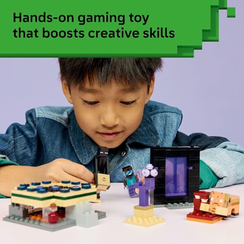 LEGO MINECRAFT NETHER END PORTAL JOURNEY JUGUETE DE CONSTRUCCIÓN PARA NIÑOS Y NIÑAS JUEGO DE VIDEOJUEGOS Y FIGURAS - 4
