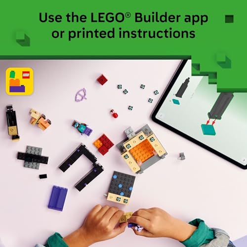 LEGO MINECRAFT NETHER END PORTAL JOURNEY JUGUETE DE CONSTRUCCIÓN PARA NIÑOS Y NIÑAS JUEGO DE VIDEOJUEGOS Y FIGURAS - 6