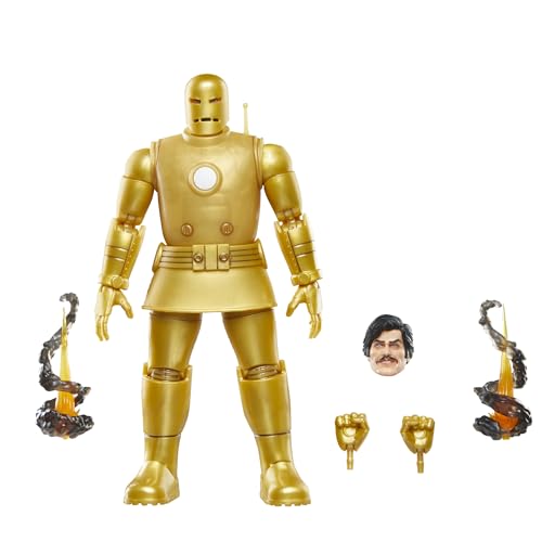 MARVEL LEGENDS SERIES IRON MAN MODELO 01 ORO FIGURA DE ACCIÓN COLECCIONABLE DE IRON MAN COMICS DE 6 PULGADAS TARJETA - 1