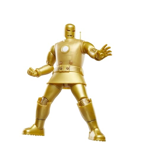 MARVEL LEGENDS SERIES IRON MAN MODELO 01 ORO FIGURA DE ACCIÓN COLECCIONABLE DE IRON MAN COMICS DE 6 PULGADAS TARJETA - 5