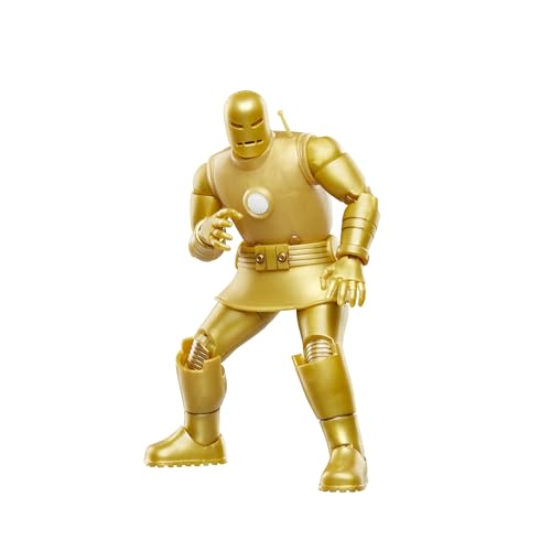 MARVEL LEGENDS SERIES IRON MAN MODELO 01 ORO FIGURA DE ACCIÓN COLECCIONABLE DE IRON MAN COMICS DE 6 PULGADAS TARJETA - 6