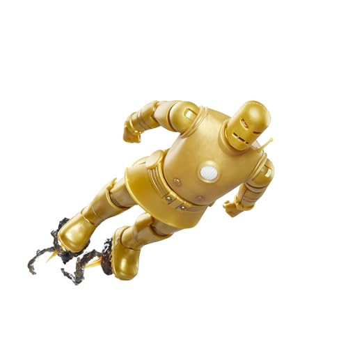 MARVEL LEGENDS SERIES IRON MAN MODELO 01 ORO FIGURA DE ACCIÓN COLECCIONABLE DE IRON MAN COMICS DE 6 PULGADAS TARJETA - 7