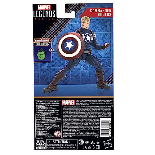 SERIE MARVEL LEGENDS DE MARVEL COMICS COMANDANTE ROGERS FIGURAS DE ACCIÓN COLECCIONABLES DE 6 PULGADAS JUGUETES PARA EDADES - 3