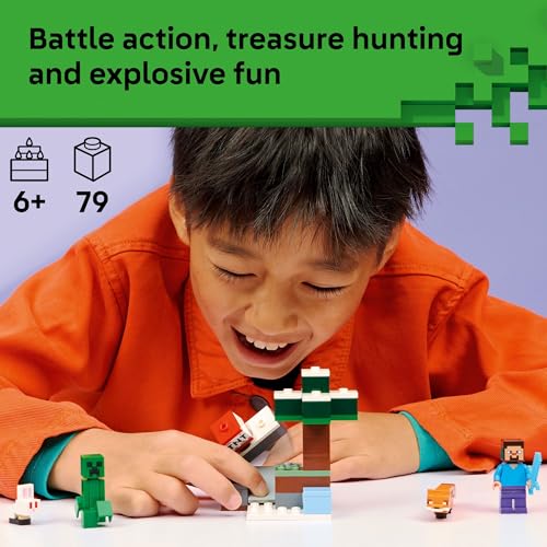 LEGO MINECRAFT AVENTURA EN TAIGA DE STEVE JUGUETE DE CONSTRUCCIÓN PARA NIÑOS Y NIÑAS JUEGO DE VIDEO Y FIGURAS DE JUGUETE - 2