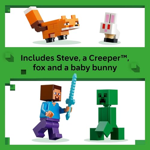 LEGO MINECRAFT AVENTURA EN TAIGA DE STEVE JUGUETE DE CONSTRUCCIÓN PARA NIÑOS Y NIÑAS JUEGO DE VIDEO Y FIGURAS DE JUGUETE - 5