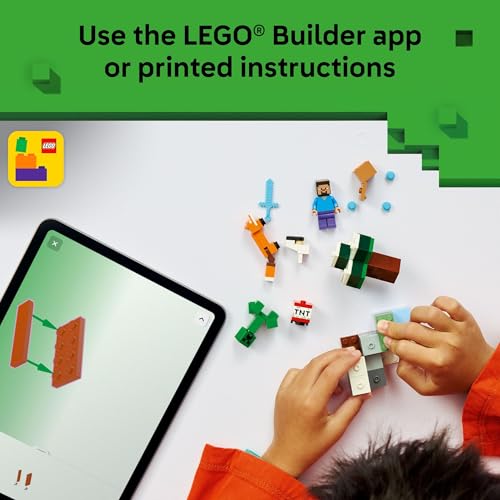 LEGO MINECRAFT AVENTURA EN TAIGA DE STEVE JUGUETE DE CONSTRUCCIÓN PARA NIÑOS Y NIÑAS JUEGO DE VIDEO Y FIGURAS DE JUGUETE - 6