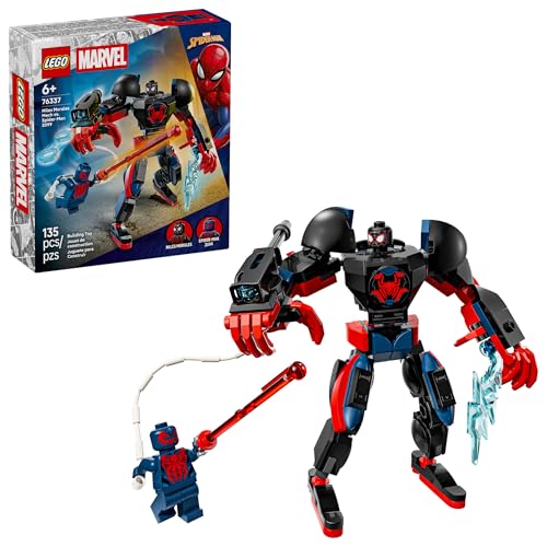 LEGO MARVEL MILES MORALES MECH VS SPIDERMAN 2099 JUGUETE DE CONSTRUCCIÓN PARA NIÑOS Y NIÑAS DISEÑO DE SUPERHÉROE Y 2 - 1