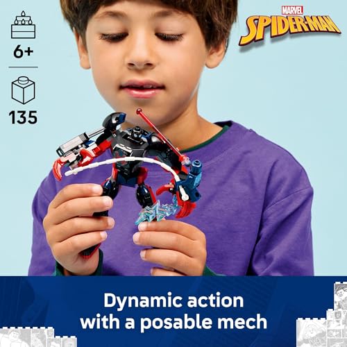 LEGO MARVEL MILES MORALES MECH VS SPIDERMAN 2099 JUGUETE DE CONSTRUCCIÓN PARA NIÑOS Y NIÑAS DISEÑO DE SUPERHÉROE Y 2 - 2