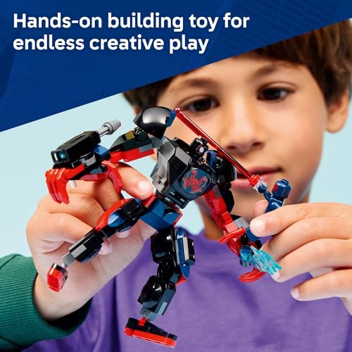 LEGO MARVEL MILES MORALES MECH VS SPIDERMAN 2099 JUGUETE DE CONSTRUCCIÓN PARA NIÑOS Y NIÑAS DISEÑO DE SUPERHÉROE Y 2 - 4