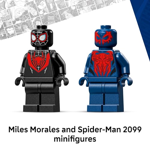 LEGO MARVEL MILES MORALES MECH VS SPIDERMAN 2099 JUGUETE DE CONSTRUCCIÓN PARA NIÑOS Y NIÑAS DISEÑO DE SUPERHÉROE Y 2 - 5