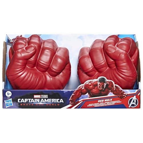 MARVEL VENGADORES CAPITÁN AMÉRICA NUEVO MUNDO VALIENTE PUÑOS GAMMA DE HULK ROJO JUGUETE DE ESPUMA BLANDA PARA JUEGOS DE ROL - 1