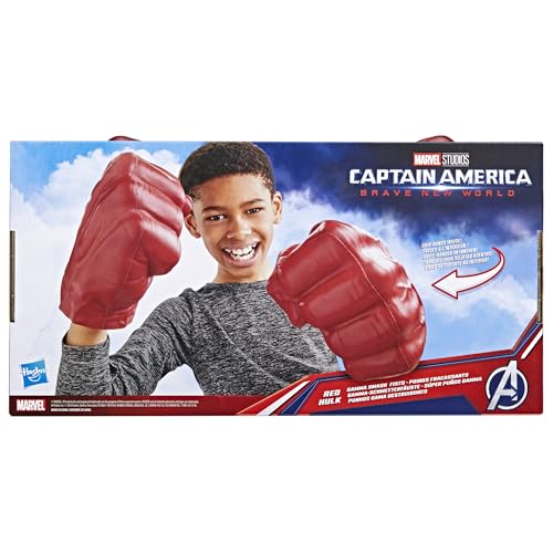 MARVEL VENGADORES CAPITÁN AMÉRICA NUEVO MUNDO VALIENTE PUÑOS GAMMA DE HULK ROJO JUGUETE DE ESPUMA BLANDA PARA JUEGOS DE ROL - 3