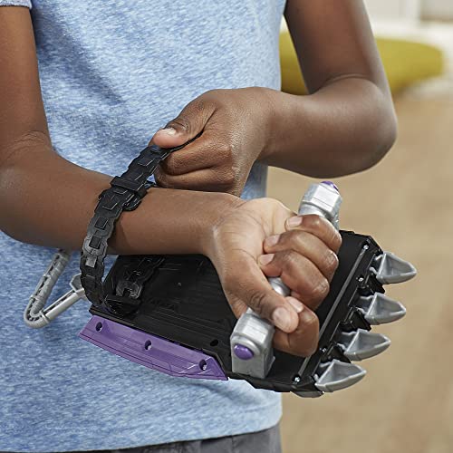 MARVEL MECH STRIKE MECHASAURS BLACK PANTHER SABRE CLAW BLASTER NERF BLASTER CON 3 DARDOS JUEGO DE ROL JUGUETES - 3