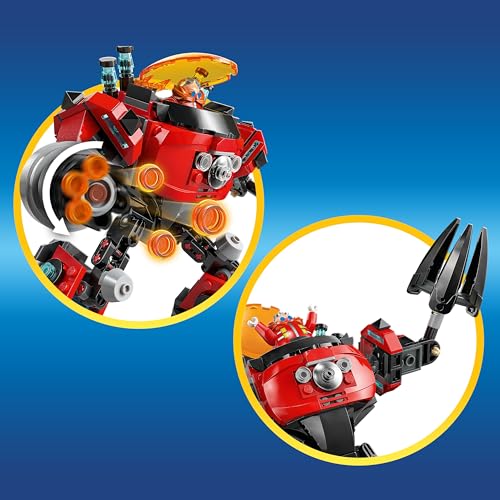 LEGO SONIC THE HEDGEHOG KNUCKLES VS DR EGGMAN EGG CRUSHER MECH JUEGO DE CONSTRUCCIÓN DE JUEGO DE SIMULACIÓN CON 2 - 3